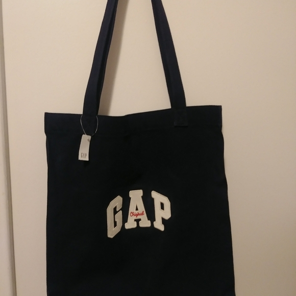 NEW WITH TAGS! GAP NAVY BLUE SHOPPER BAG - Picture 1 of 4